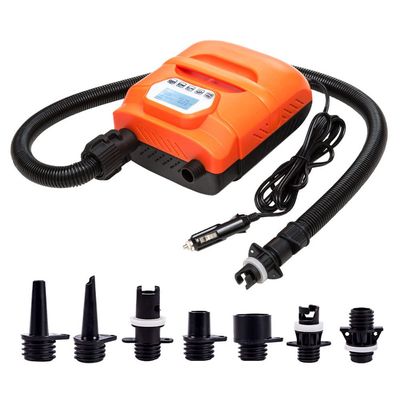 20 PSI Air Pump SUP, High Pressure Electronic Air Pump Inflation & Deflation Dual Stage Auto-Off DC Car Connector for Inflatable Boats,Tent,Stand Up Paddle Boards (Orange)