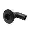 1" Black Polypropylene Thru Hull Fitting Hose 90 Degree for Marine Boat, 1pcs view 3