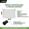 Kapler Baseball Softball Backstop Nets: 28x14FT Heavy Duty Sports Barrier - Twisted Knotted PE Impact Resistant Practice Netting for Backyard Hitting Batting - 50 Zip Ties Included view 3