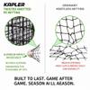 Kapler Baseball Softball Backstop Nets: 28x14FT Heavy Duty Sports Barrier - Twisted Knotted PE Impact Resistant Practice Netting for Backyard Hitting Batting - 50 Zip Ties Included view 4