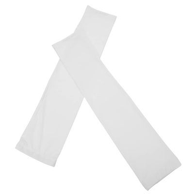 EXCEART 1pair Arm Protective Sleeves for Men and Women Breathable Ice Silk Uv Comfortable Sports Arm Cover for Outdoor Activities White