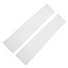 EXCEART 1pair Arm Protective Sleeves for Men and Women Breathable Ice Silk Uv Comfortable Sports Arm Cover for Outdoor Activities White view 3