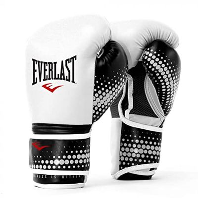Everlast Spark Boxing Training Gloves (12 oz, White)