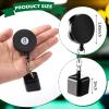 Billiards Snooker Pool Cue Chalk Holder, 2 Pieces Retractable Snooker Practical Tool with Belt Clip for Billiards Chalk Tip Holder view 2