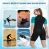 REALON Women's Mens Neoprene Shorty Wetsuit 2mm 3mm Back Zipper Cold Water Thermal Swimsuit for Swimming Surfing Diving Snorkeling view 3