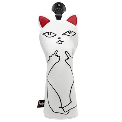 Golf Club Head Covers Cute Cat 3 Wood Headcovers Embroidery Driver Covers Wood Headcover Hybird Head Covers for Golf Clubs