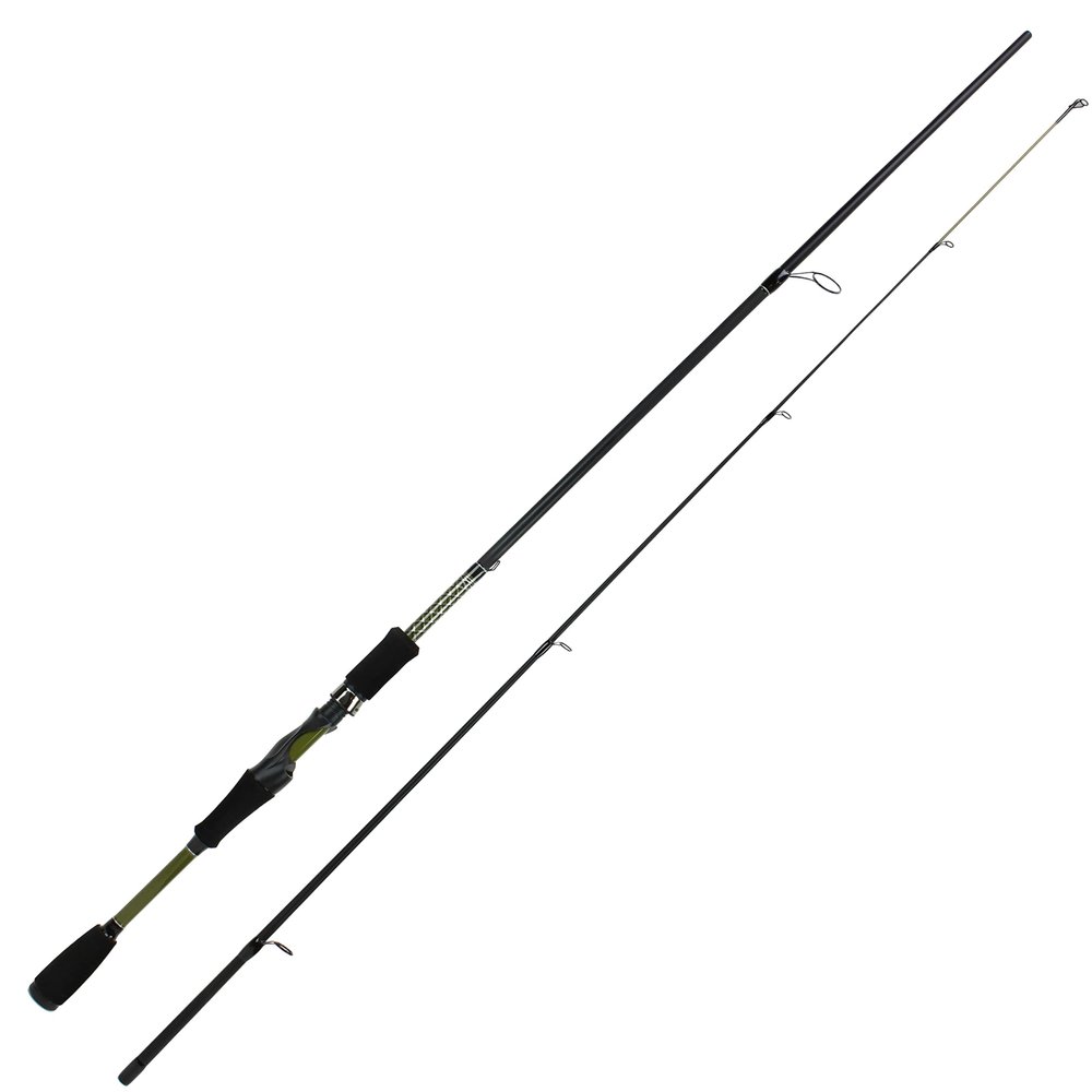 Fortis Fishing Spinning Rods 7ft - 2 pc - Medium - Strong, Sensitive, Lightweight, Graphite Blank with Super Durable Fiberglass Tip, Ergonomic Handle Includes Rod, Reel and Lures (Crankbaits)