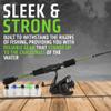 Fortis Fishing Spinning Rods 7ft - 2 pc - Medium - Strong, Sensitive, Lightweight, Graphite Blank with Super Durable Fiberglass Tip, Ergonomic Handle Includes Rod, Reel and Lures (Crankbaits) view 2
