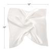 DAISYSILK 100% Mulberry Silk Pocket Squares for Men, Luxury Silk Handkerchiefs, Mens Handkerchiefs 12"x12", Navy&Lvory view 3