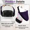 Zhanmai Bowling Shoe Slide, 2 Pack/ 1 Pair Adjustable Sole Cover Sock with Elastic Band Fit Most Men Women Shoes Bowling Accessories for Playing Ball Dancing, L(Purple) view 4