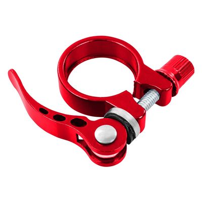 Bike Seat Post Clamp Quick Release Bicycle Seatpost Clamp Aluminium Alloy Tube Clip for Road Bike Casual Bike, Multiple Colors 28.6mm,31.8mm,34.9mm
