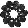 PINMEI Golf Iron Head Cover 10pcs Synthetic Leather Velcro Closure Fit All Brands Golf Club Head Cover for Callaway Ping Taylormade Cobra Etc view 1