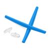 ToughAsNails Blue Ear Socks and Clear Nose Pads Replacement Rubber Kits for Oakley Warden Sunglasses view 1