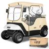 10L0L 2 Passenger Golf Cart Enclosure for EZGO TXT & RXV, 600D Waterproof Golf Cart Rain Cover, Heavy Duty Driving Enclosure, Snowproof Windproof, with Clear PVC Windows & Tail Light Panel - Roof 59 view 1