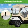 10L0L 2 Passenger Golf Cart Enclosure for EZGO TXT & RXV, 600D Waterproof Golf Cart Rain Cover, Heavy Duty Driving Enclosure, Snowproof Windproof, with Clear PVC Windows & Tail Light Panel - Roof 59 view 3
