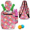 Taboo Fashions Women's Pickleball Backpack, Women's Pickleball Bag, Front Pocket for Paddles, Lots of Pockets, Adjustable Straps, Padded Straps, Water Bottle Holder (Posh Pink) view 1