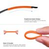 ToughAsNails Orange Ear Socks and Clear Nose Pads Replacement Rubber Kits for Oakley Warden Sunglasses view 4