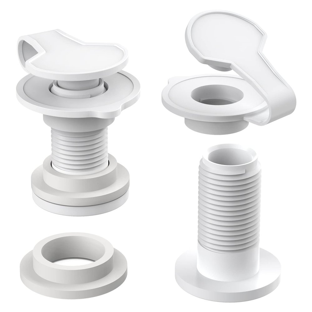 1.5" Shaft Length Cooler Drain Plug Assembly Replacement for Coleman & Xtreme Coolers 50 qt, 58 qt, 82 qt Part Number:5010005241,Rubbermaid Cooler Accessories2Pack