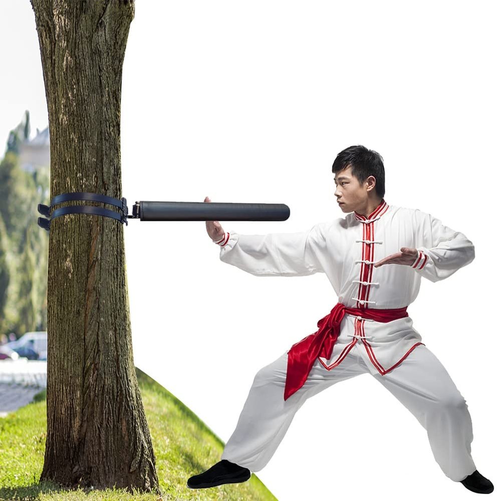 DYK&NX Wing Chun Dummy Martial Arts Training, Boxing Spinning Bar, Wall Mounted Boxing Bar Reflex, 180Spinning Reflex Bar Rotating Target Bar, for Tree or Soft Object (Color : Normal)