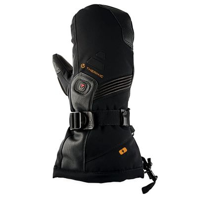 Thermic Men's Ultra Warm Insulated Windproof Leather Rechargeable Heat Mittens, X-Large