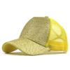 Buns Visor Glitter Plain Unisex Messy Trucker Ponytail Cap Baseball Hat Baseball Caps Wool Ball Caps (Yellow, One Size) view 2