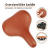 HKMA Road Bicycle Saddle Comfortable City Bike Saddle Cycling Bike Seat Pad,Brown view 2