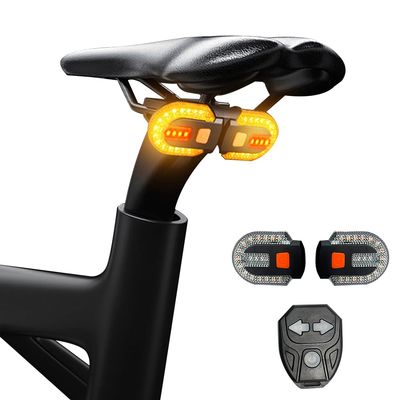 JINKEY Bike Turn Signals,Bright Bicycle Turn Signals Front Back IPX5 Waterproof Wireless Remote Control Rear Bike Light USB Rechargeable LED Bike Flashlight for Mountain Bike,Bicycle,Scooter