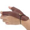 Archery Hand Guard, Protective Breathable Lightweight 2 Finger Protector PU Leather Non Slip Archery Glove for Left Hand, Traditional Longbow, Mongolian Bow, Archery