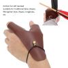 Archery Hand Guard, Protective Breathable Lightweight 2 Finger Protector PU Leather Non Slip Archery Glove for Left Hand, Traditional Longbow, Mongolian Bow, Archery view 2