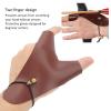 Archery Hand Guard, Protective Breathable Lightweight 2 Finger Protector PU Leather Non Slip Archery Glove for Left Hand, Traditional Longbow, Mongolian Bow, Archery view 3