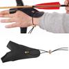 Archery Hand Guard, Protective Breathable Lightweight 2 Finger Protector PU Leather Non Slip Archery Glove for Left Hand, Traditional Longbow, Mongolian Bow, Archery view 4