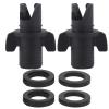 VGEBY Kayak Air Valve Connector, Black Boat Valve Adapter Boat Pump Adaptor Air Pump Converter Inflation Surfboard Accessory Neck Duster Brush for Hair Cutting Adapter for Inflatables view 2