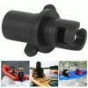VGEBY Kayak Air Valve Connector, Black Boat Valve Adapter Boat Pump Adaptor Air Pump Converter Inflation Surfboard Accessory Neck Duster Brush for Hair Cutting Adapter for Inflatables view 4