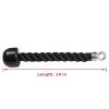 SWIMEE Tricep Rope Pull Down Heavy Duty Triceps Kit Easy to Grip & Non Slip Cable Attachment Ideal for Home Gym Face Pulls Tricep Push Down Rope System - 2 Hook Included view 2