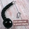 SWIMEE Tricep Rope Pull Down Heavy Duty Triceps Kit Easy to Grip & Non Slip Cable Attachment Ideal for Home Gym Face Pulls Tricep Push Down Rope System - 2 Hook Included view 4