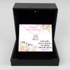 Love Dancing Necklace Luxury Box Message Card Jewelry, Message Card Necklace for Wife, Precious Jewelry Message Card Designs Happy view 1