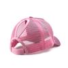 Buns Visor Glitter Plain Unisex Messy Trucker Ponytail Cap Baseball Hat Baseball Caps Wool Ball Caps for (Red, One Size) view 3