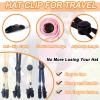 5 Pieces Adjustable Hat Strap Clips Windproof Anti-Loss Cap Strap Clips Hat Chin Cord for Travel, Golfing, Fishing view 4