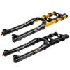 HSQMA 26 Inch Fat Bike Air Fork Beach/Snow Bike Suspension Front Fork Double Shoulder Downhill Shock Absorber 1-1/8 Straight Travel 140mm for 4.0" Tire Rebound Adjust Manual Lock view 4