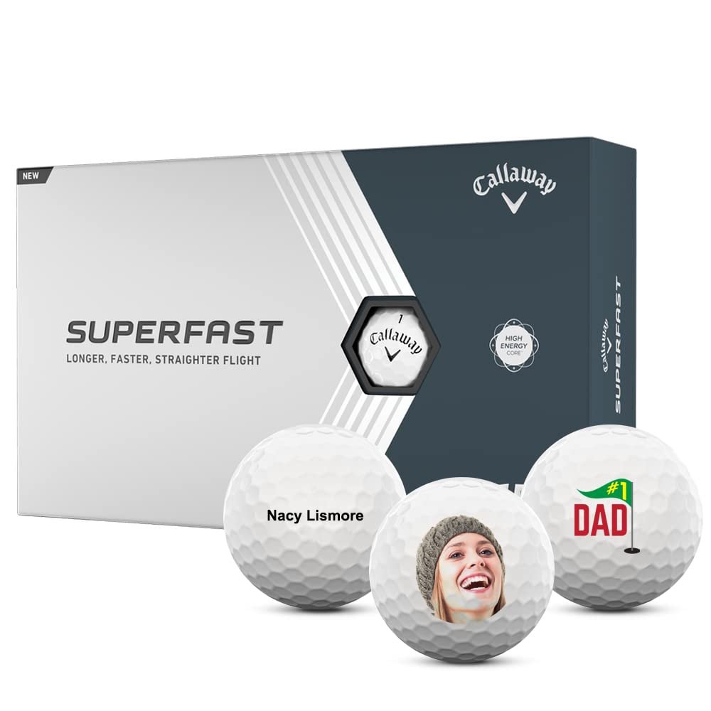 Callaway Superfast Personalized Logo Golf Balls - Custom (15 Pack)