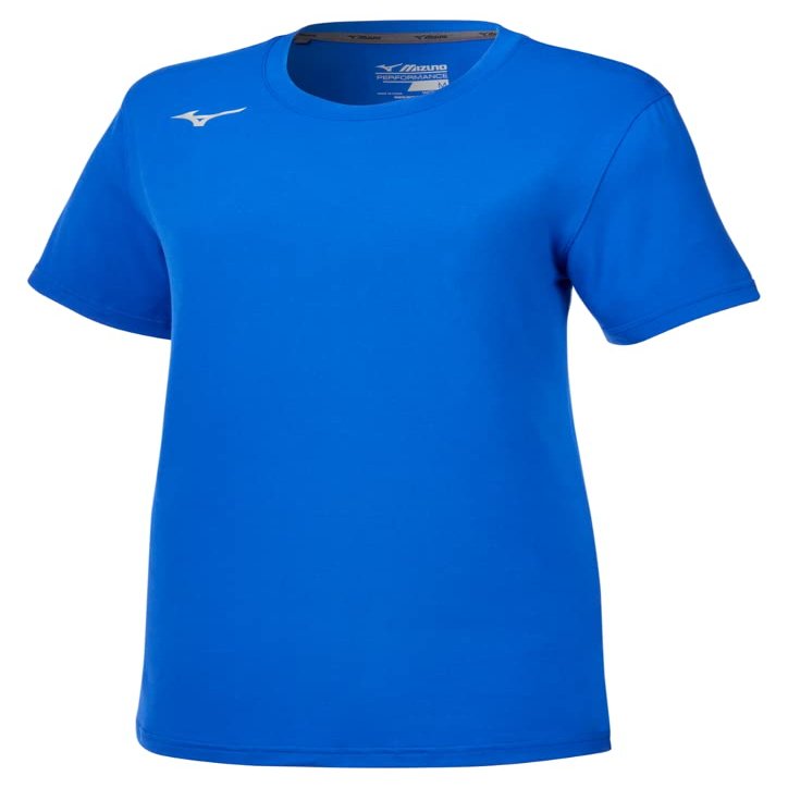 Mizuno Girls' Short Sleeve Attack Tee 3.0, Royal, Large