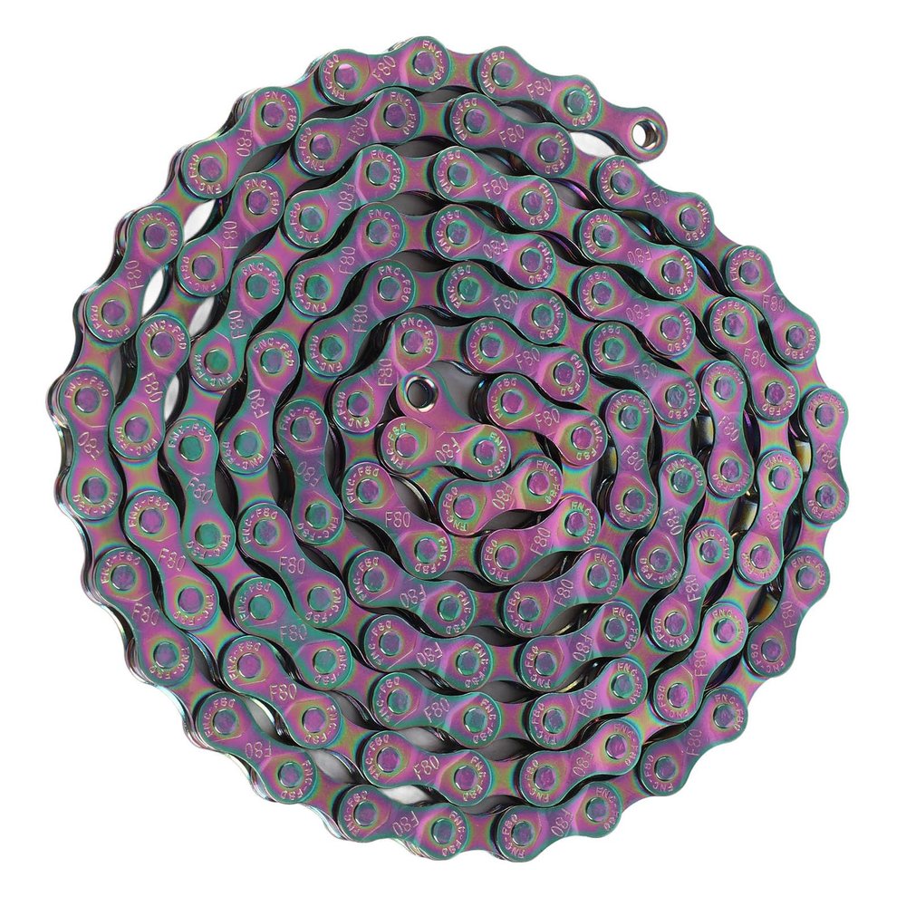 6 7 8 Speed Bike Chain, Bicycle Chain, Single Speed Bike Chain Rust Proof Sensitive Colorful Electroplating for Mountain Bike