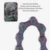 6 7 8 Speed Bike Chain, Bicycle Chain, Single Speed Bike Chain Rust Proof Sensitive Colorful Electroplating for Mountain Bike view 3