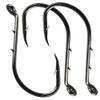 100pcs Barbed Bait Holder Octopus Fishing Hooks, Jig Fishing Hook Offset Circle Octopus Hooks Baitholder Hook, High Carbon Steel Strong Sharp Hook 2 Barb Holders for Freshwater Saltwater (100pcs 2/0)