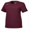 Mizuno Youth Girl's Short Sleeve Attack Tee 3.0, Cardinal, Medium view 1