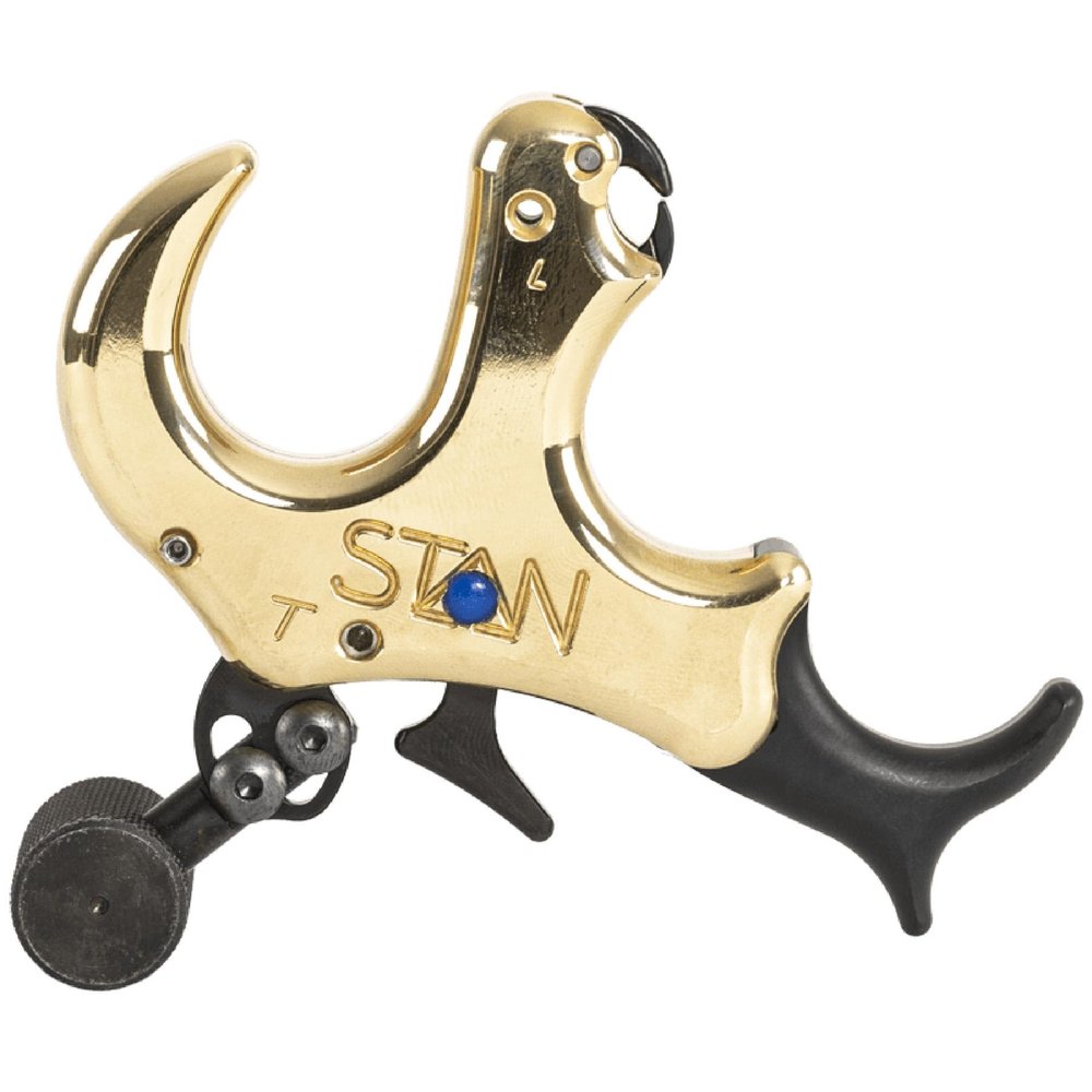 Stan OnneX Thumb Archery Release  Modular Trigger Release with Zero Travel, Adjustable Tension, 3 & 4 Finger Options, Open Hook, Trainer Lock, Heavy Metal, M