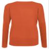 Mizuno Girls' Long Sleeve Attack Tee, Orange, Medium view 2