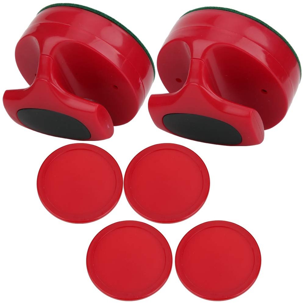 Air Hockey Pusher, 94MM Slider Pusher, Table Hockey Equipment, 4 Pucks, for Casual Gamer, Family Fun, Home or Party