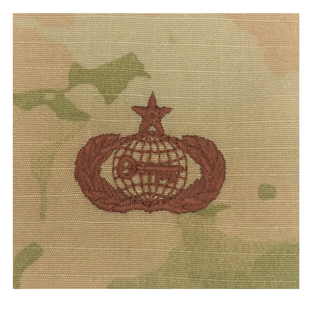 AIR FORCE INTELLIGENCE (SR) SPICE BROWN SEW-ON OCP
