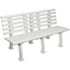 Tourna Courtside Duty Tennis Court Bench (White), 5 Foot Bench Size view 1